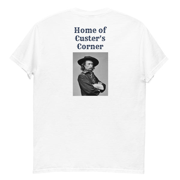 Home of Custer's Corner The Battle of Gettysburg Podcast T- Shirt