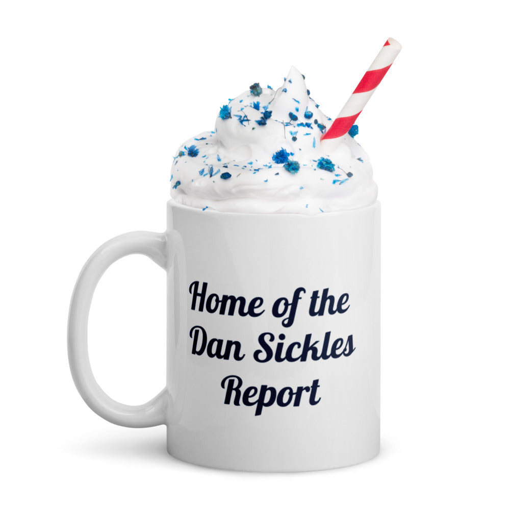 Home of the Dan Sickles Report - The Battle of Gettysburg Podcast White Glossy Mug